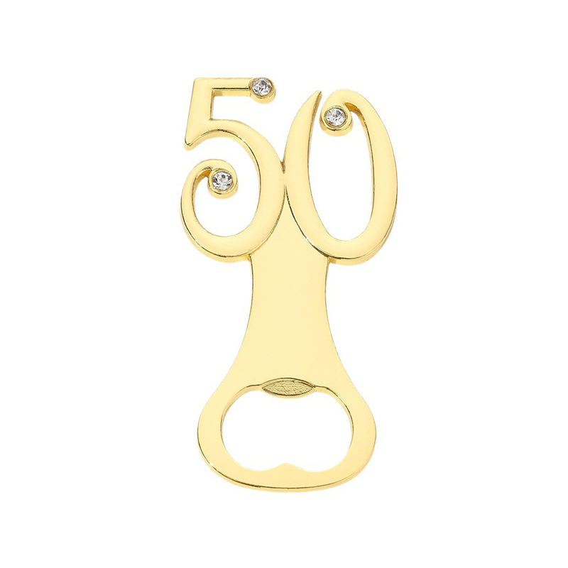50 Gouden Wedding Anniversary Beer Bottle Openers