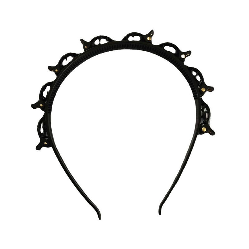 Acryl plastic twister -hoofdband met clip