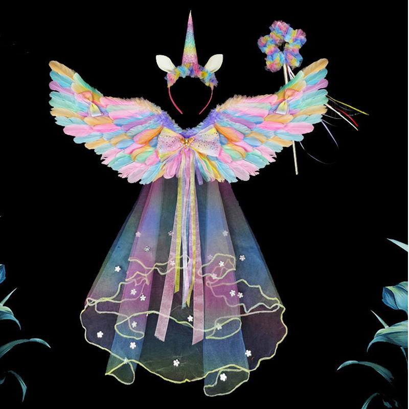 Angel Baby Feather Wing met LED