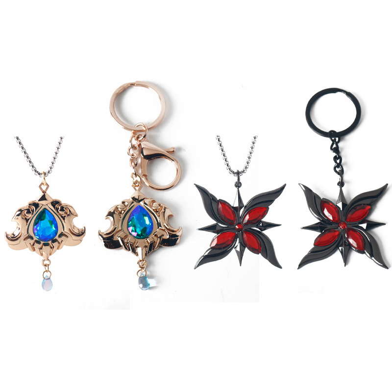 Anime legering sleutelhangers kettingen
