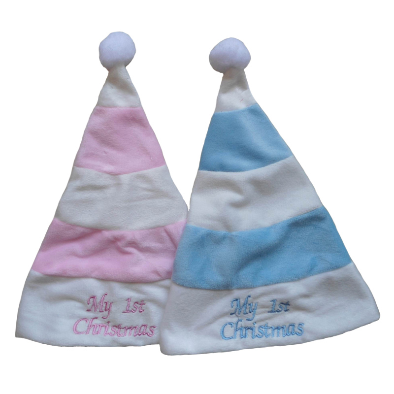 Baby's eerste kersthoed kous set