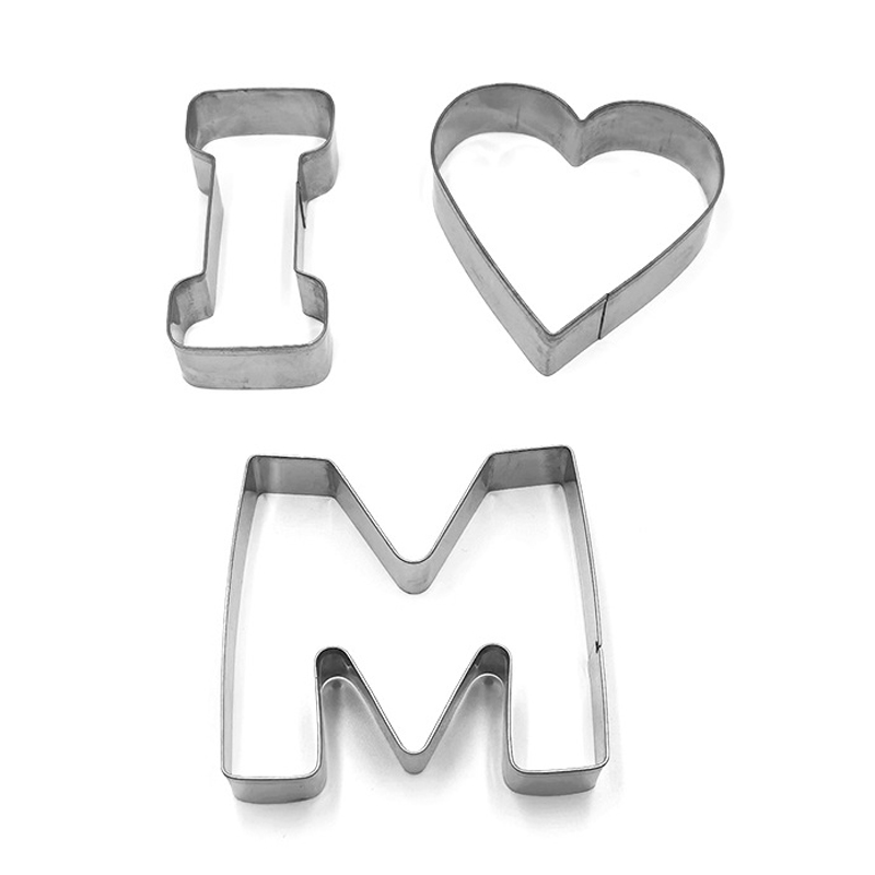 Cakevorm metalen alfabet Cookie Cutters Set