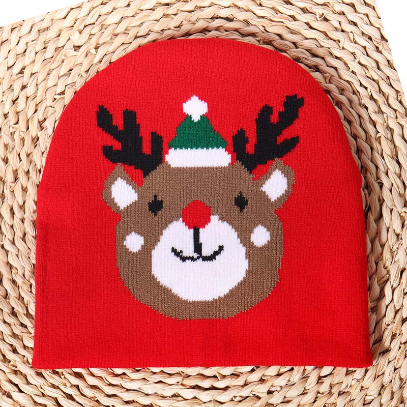 Kerst Jacquard beanie hoed