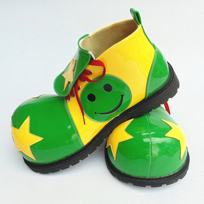 Clown Stage Performance-schoenen PU Schaakjoker-schoenen met grote teen