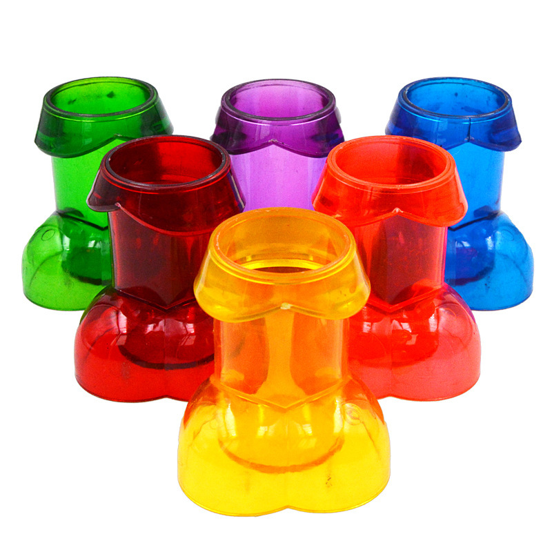 Kleurrijke vrijgezellenfeestbeker