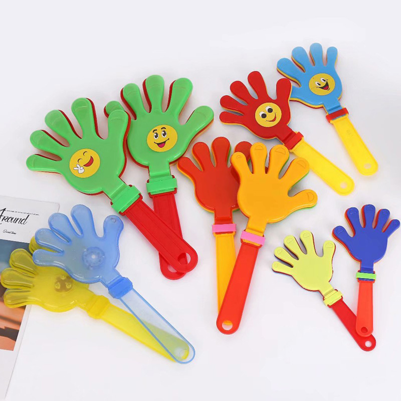 Kleurrijke juichende plastic handklappers