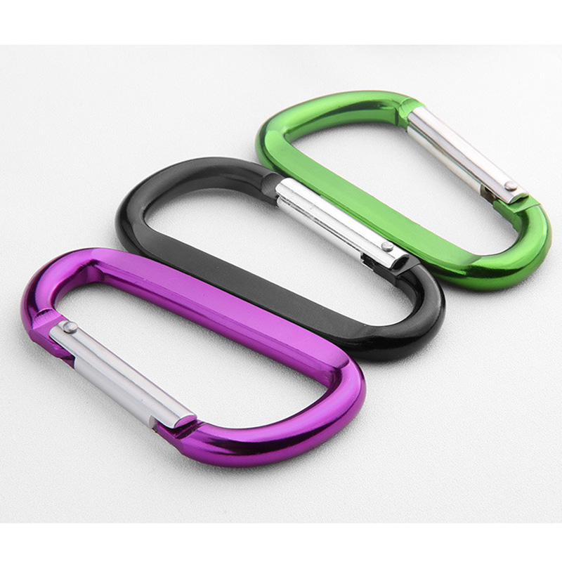 Kleurrijke platte D -vorm Safety Spring Hook