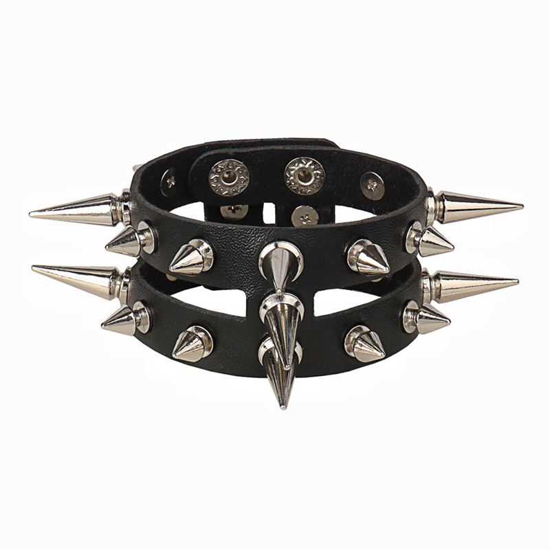 Cuspidal bezaaid klinknagelketen punk rock armband