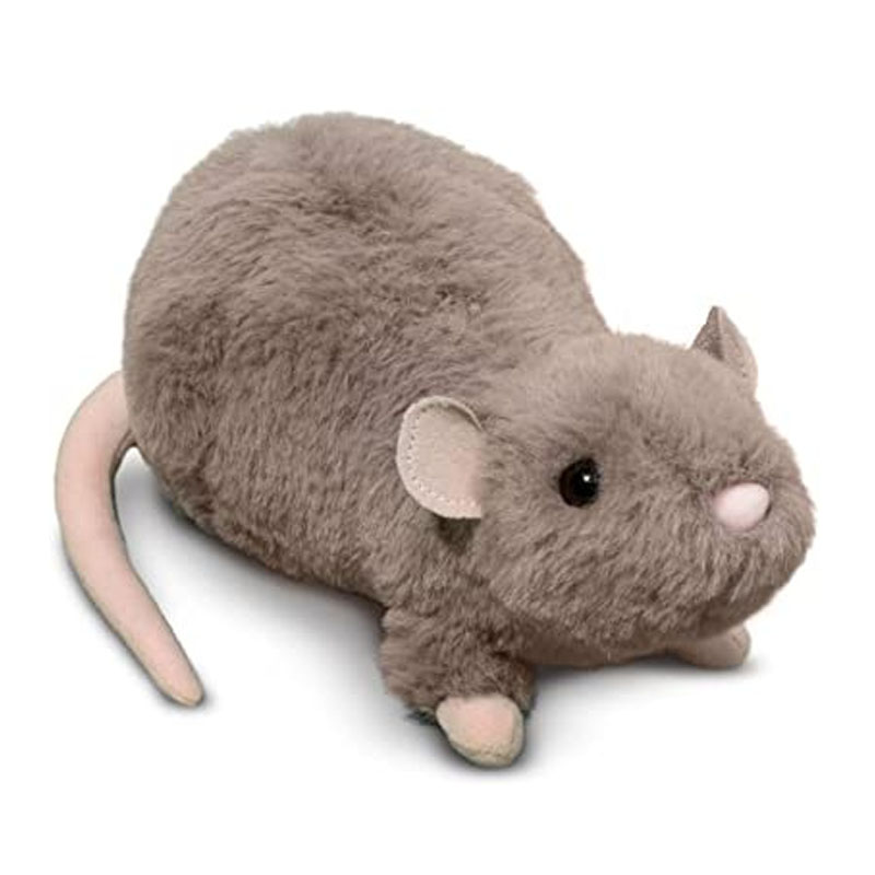 Grijze muis knuffel knuffeldier realistische pop kleine rat geschenken