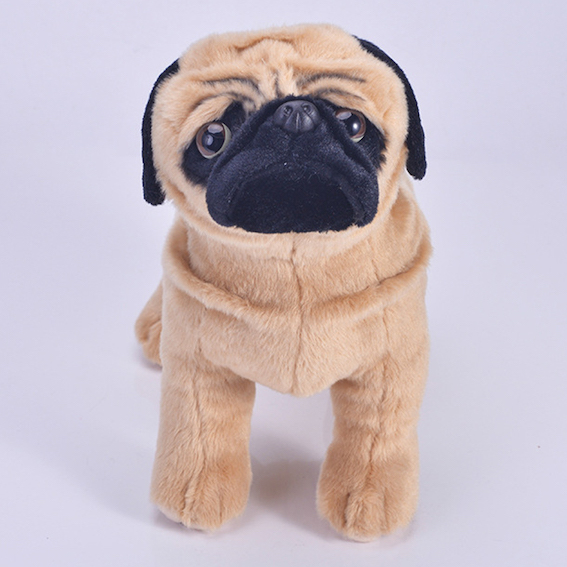 Schattig pluche materiaal hond mopshond knuffels mopshond