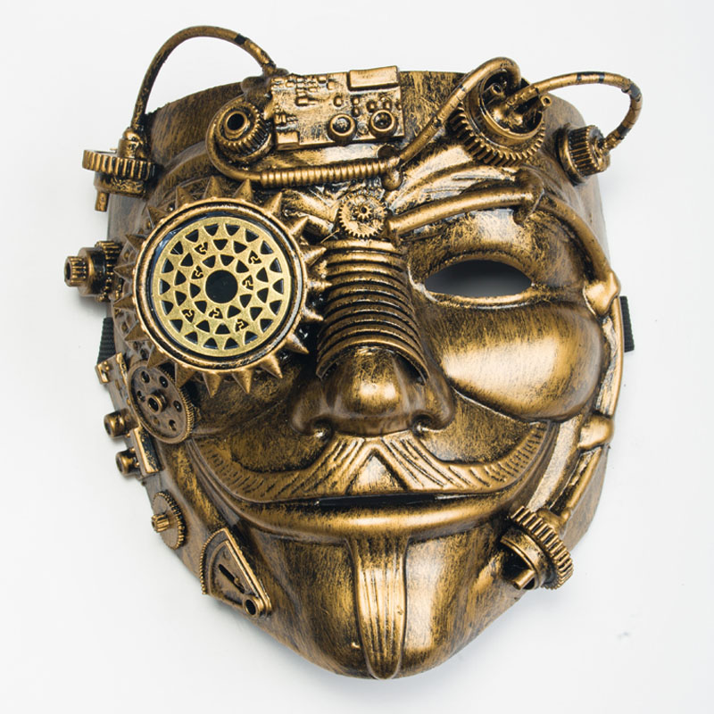 Cyberpunk mechanisch feestmasker