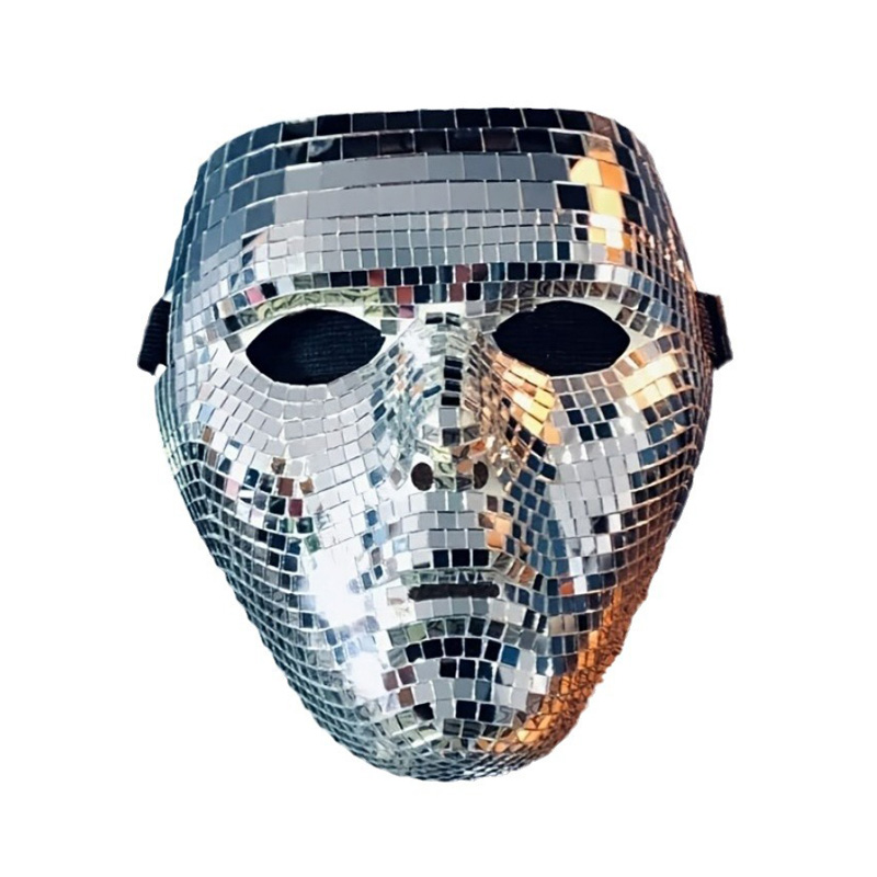 Discobal glittermasker Halloween gezichtsbedekking