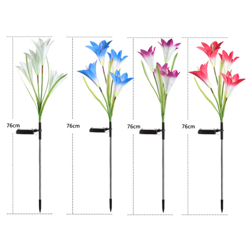 Flash kunstmatige leliebloem zonne -licht