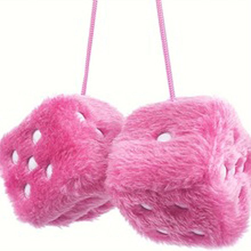 Fuzzy pluche dobbelstenen