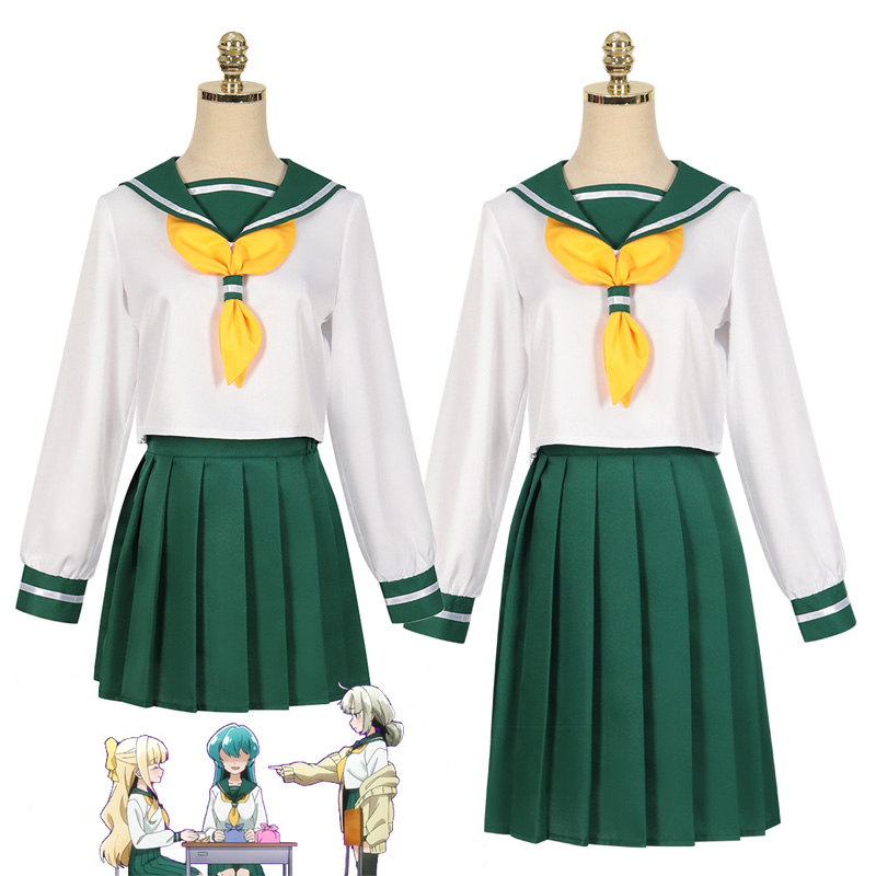 Meisjes uniform shirt rok pak