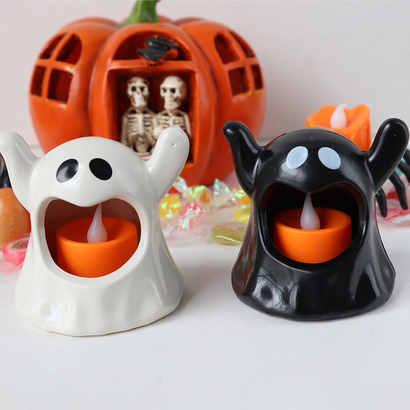 Halloween Ghost Plastic Tealight -kandelaar