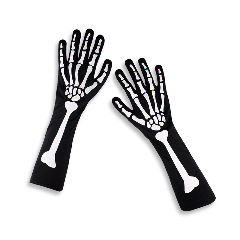 Halloween -feest enge lange handschoenen