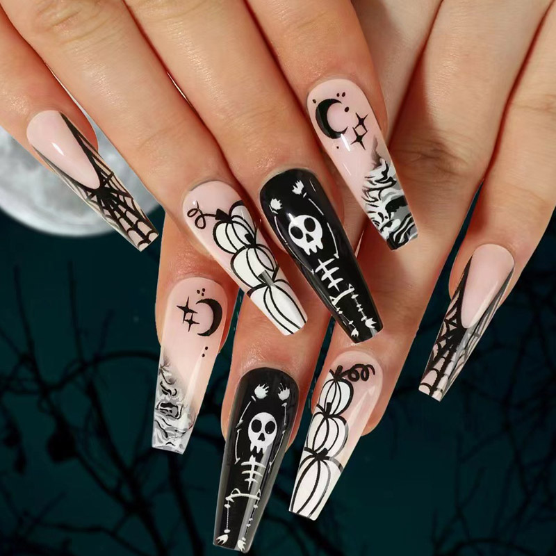 Halloween -serie valse nagels