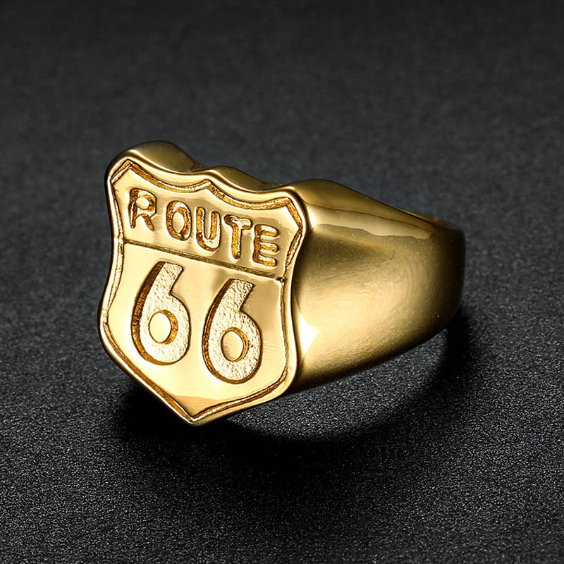 Sieraden RVS Biker Sieraden Route geluksring