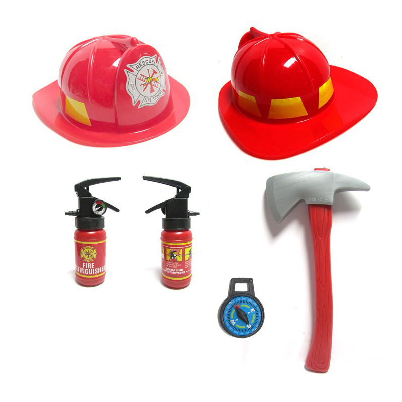 Kids Fireman Dress Up Costume 6pcs Sets