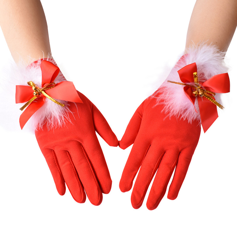 Dames kersthandschoenen