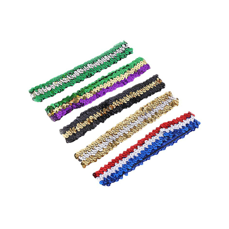 Lady pailletten gespen elastische taille riem