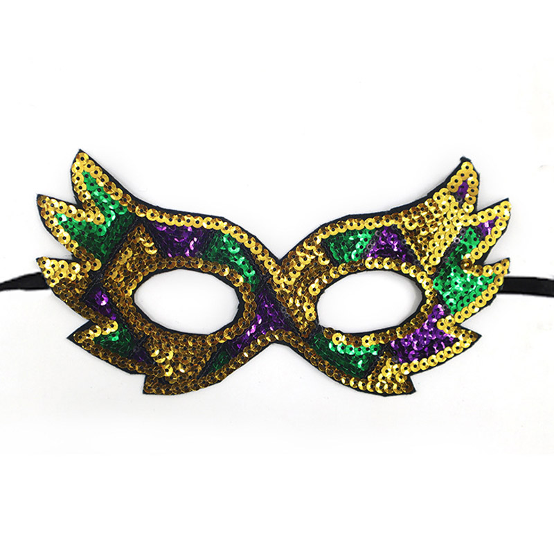 mardi gras carnaval nar paillettenmasker