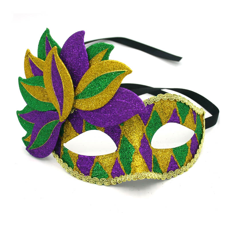 Mardi Gras carnaval pailletten masker