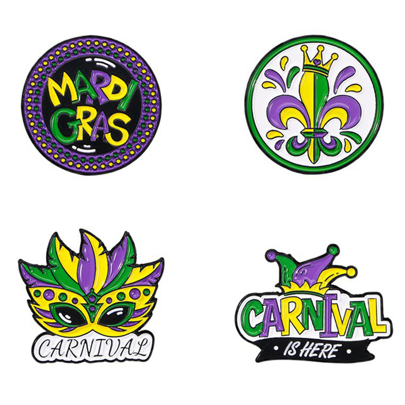 Mardi Gras pin-badge