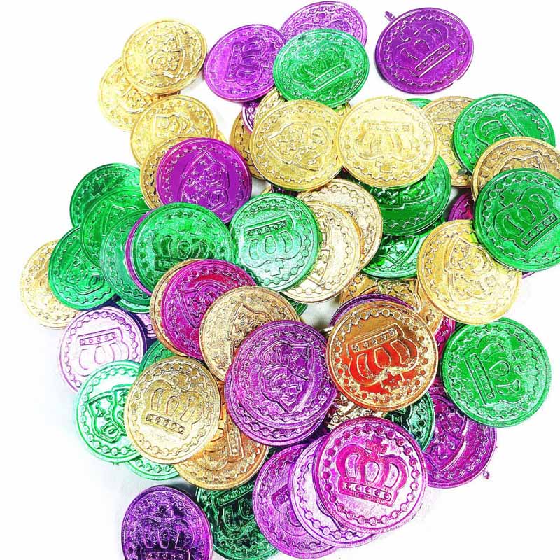 Mardi Gras Plastic munten