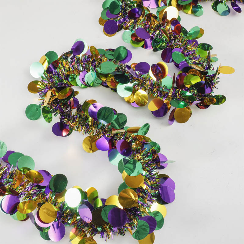 Mardi Gras klatergoud Garland hangende Fringe Garland Party Decors