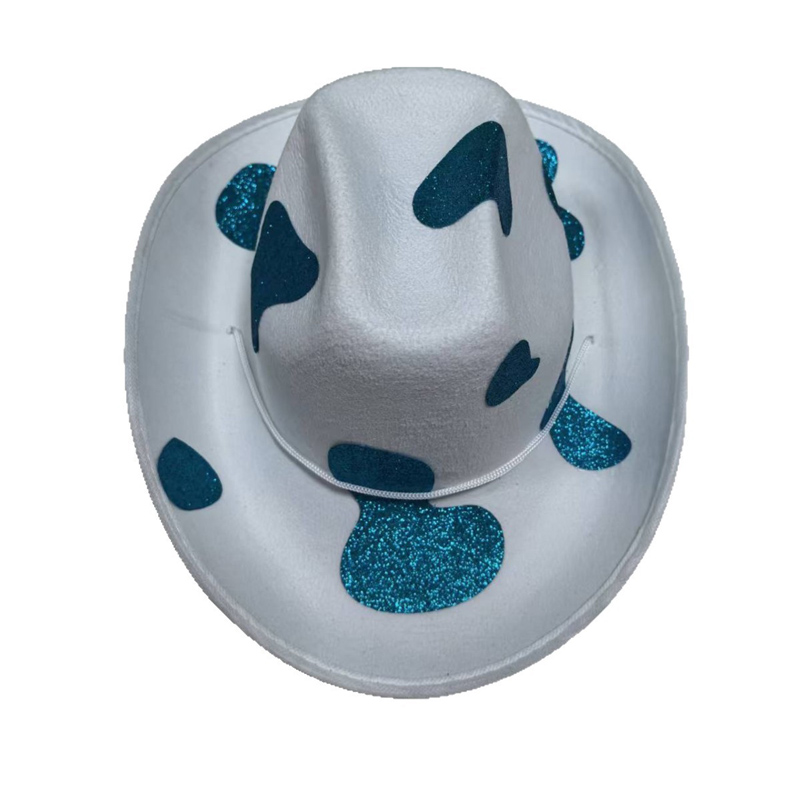 Veelkleurig koepatroon Sparkly cowboyhoed