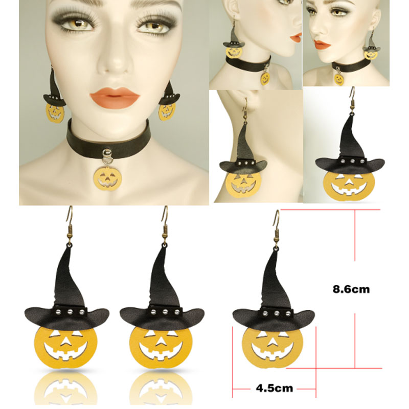 Nieuw legering Ghost Festival Gothic Halloween -oorbellen