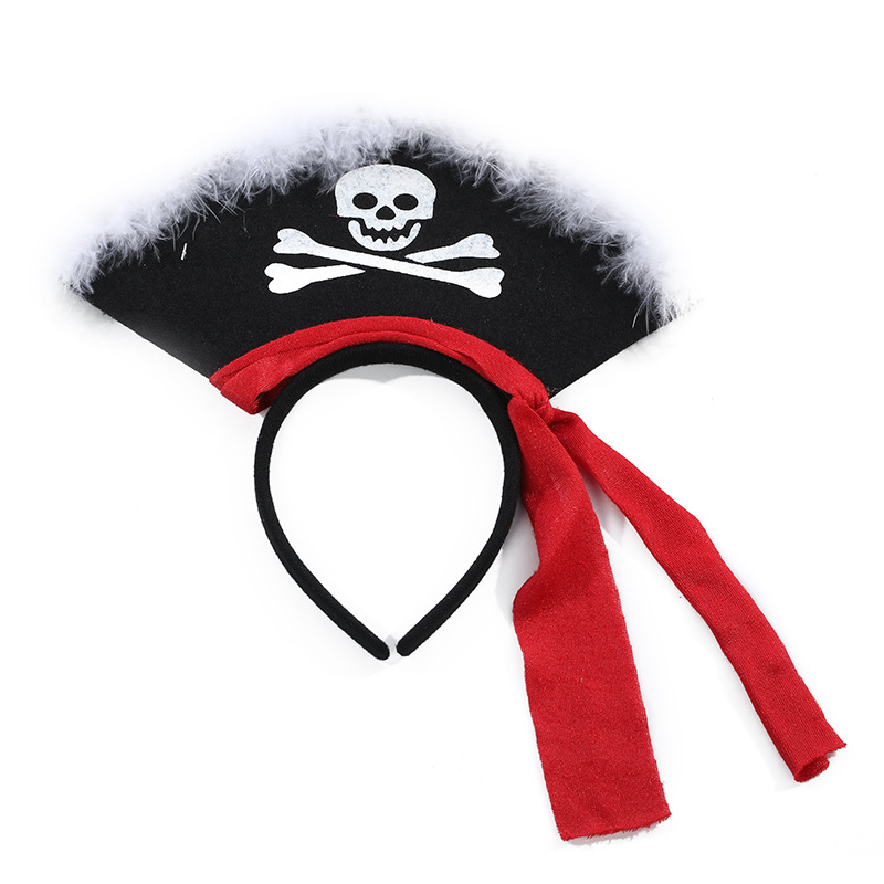 Halloween roze piratenkapitein hoofdband feestaccessoires