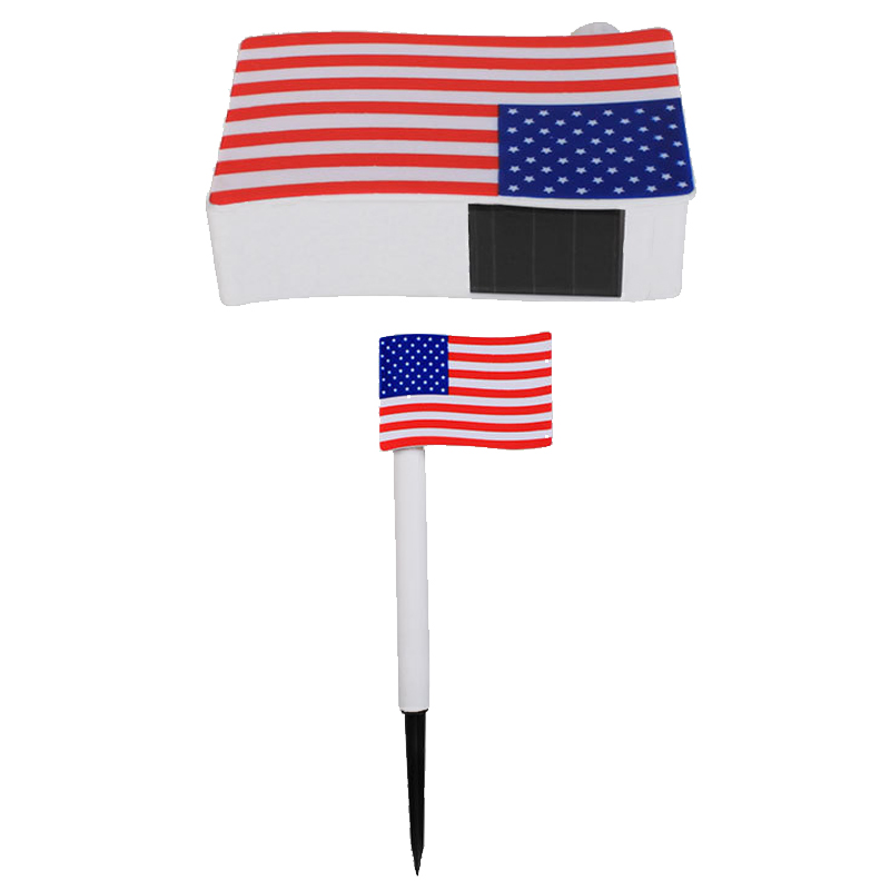 Buiten LED Solar Lawn Flag Lights