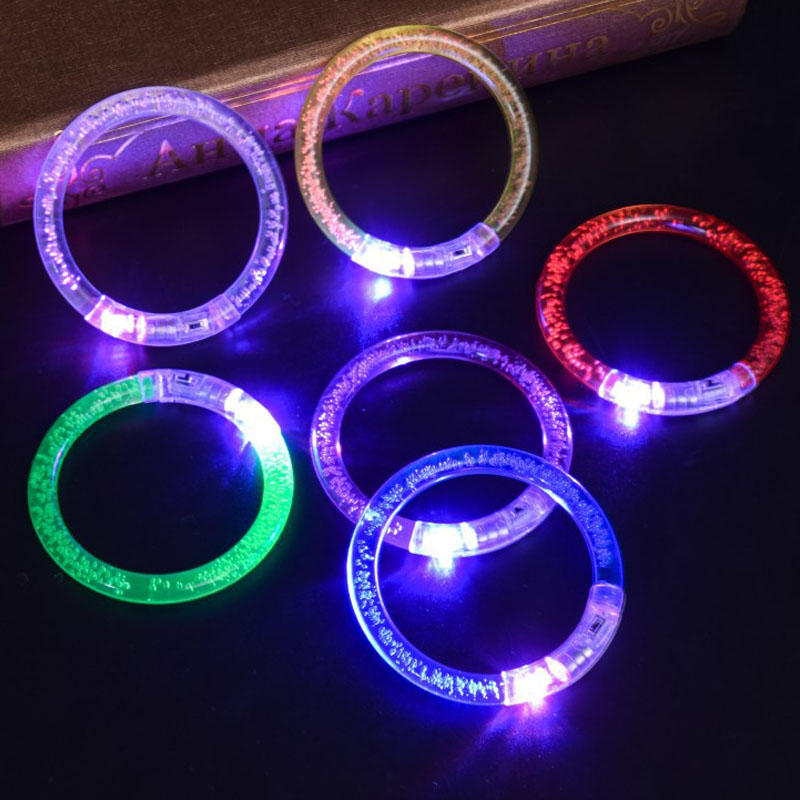 Party Bar Kerst lichtgevende armband lichtgevend speelgoed LED Knipperende Armband Light Up Acryl Polsband voor kinderen