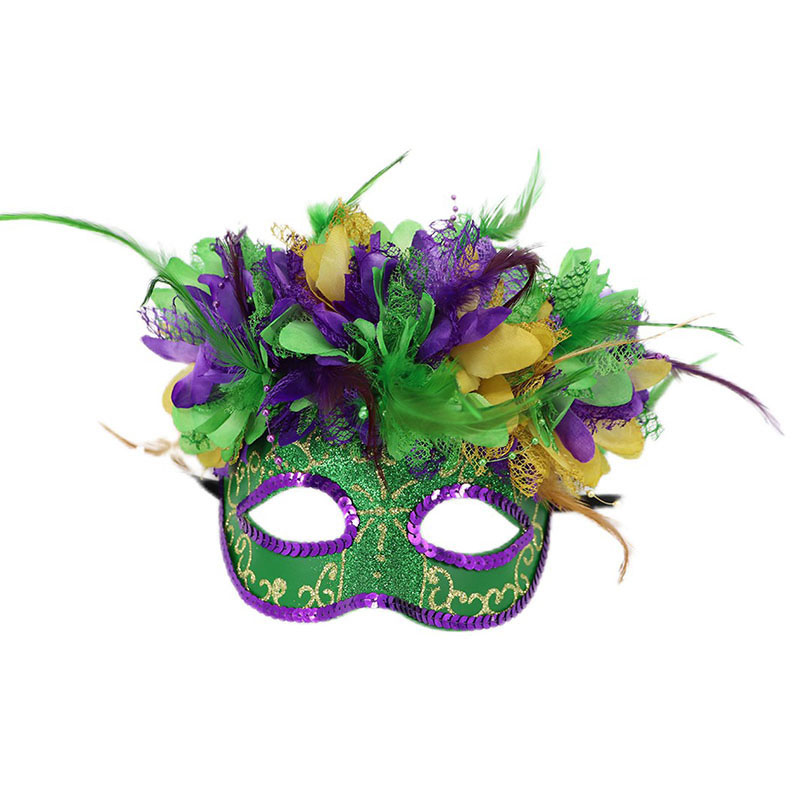 Partij Cosplay Mardi Gras veren masker