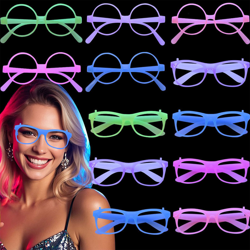 Feest Grappig Nachtlampje Gloeiende Kleurveranderende Bril