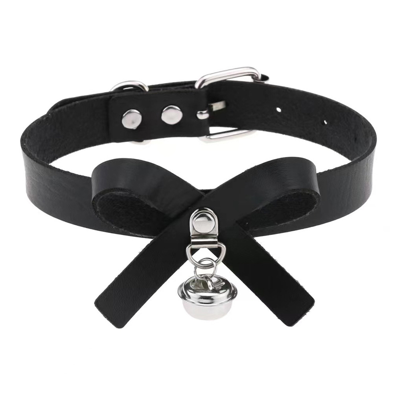 Pu goth hanger choker