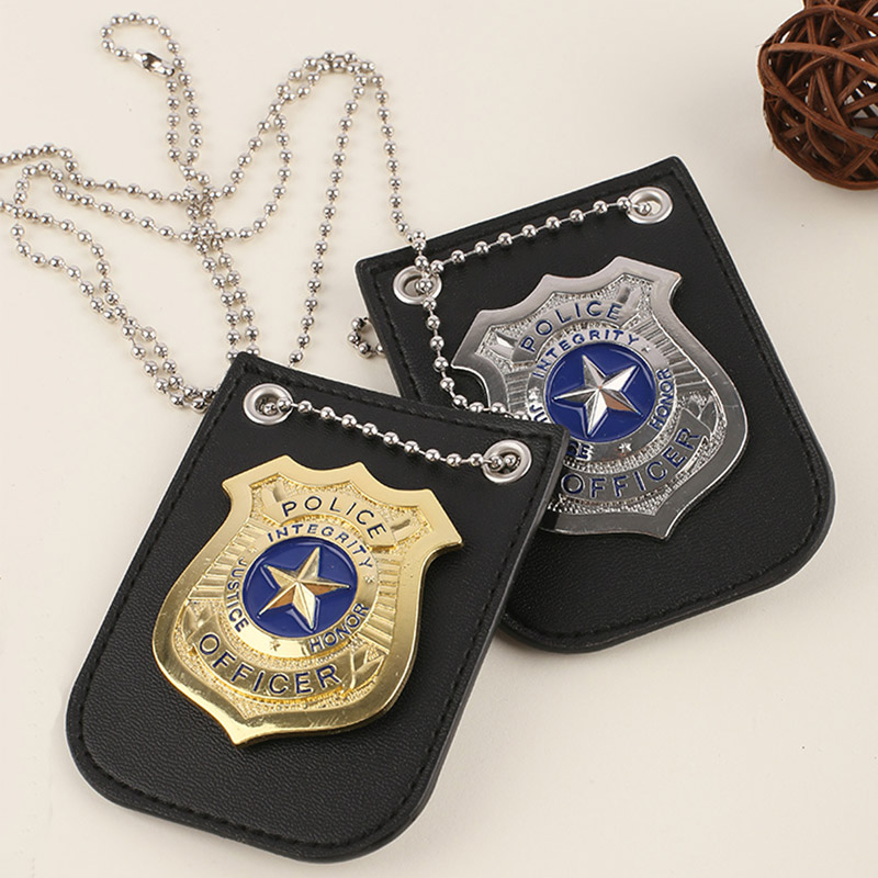 PU lederen kralenkettingbadge portemonnee