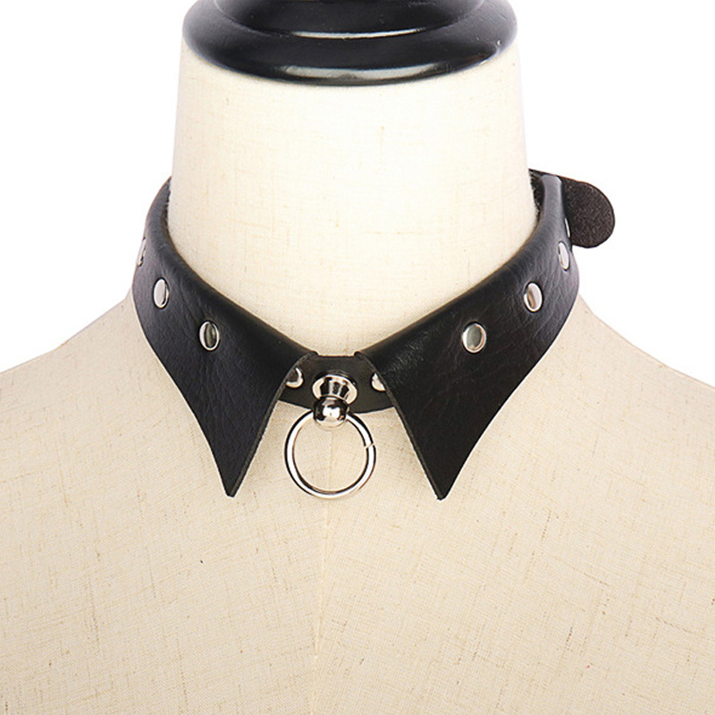 PU lederen hangers rond choker