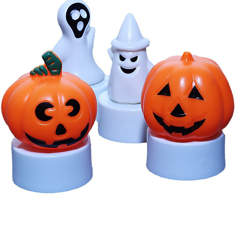 Pompoen Ghost Nachtlampje Decor Mini LED-nachtlampje voor Halloween-feest