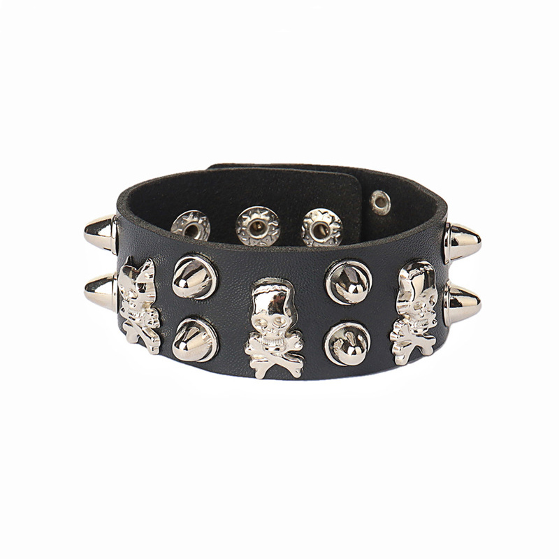 Punk manchet gepersonaliseerde armband polsbandje