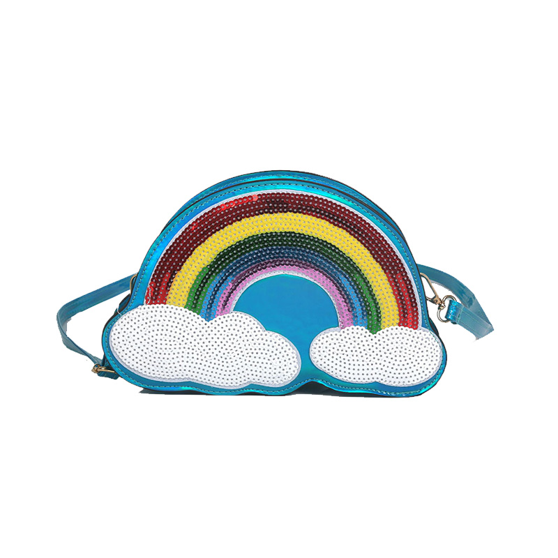 Regenboog glitter pailletten tas