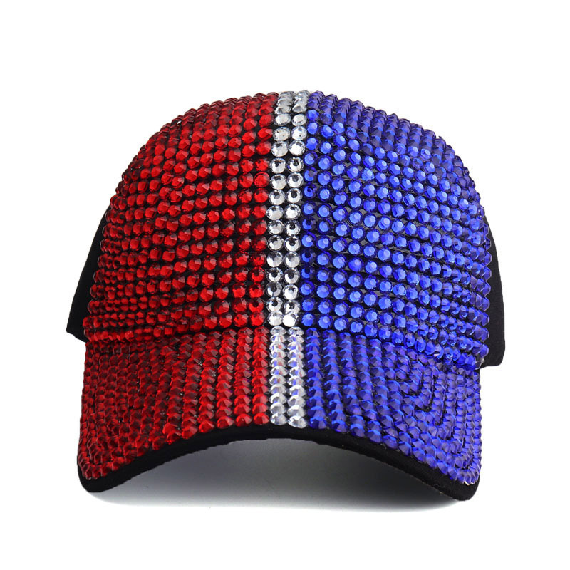 Strasshoeden Ademende honkbal-bling diamanten snapback-hoeden