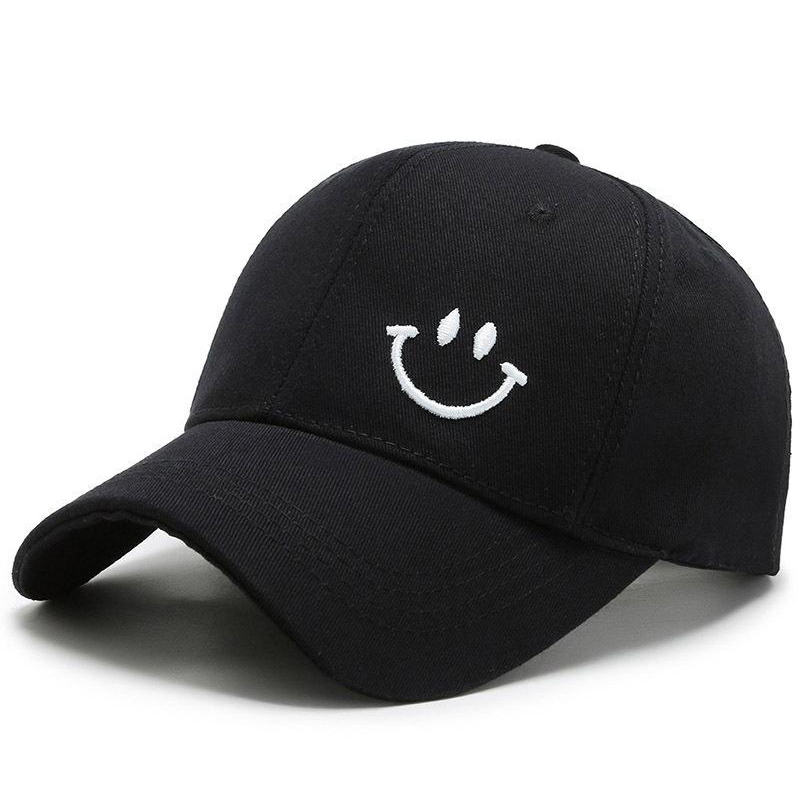 smile face unisex 6 panel verstelbare sport goedkope honkbalhoed cap