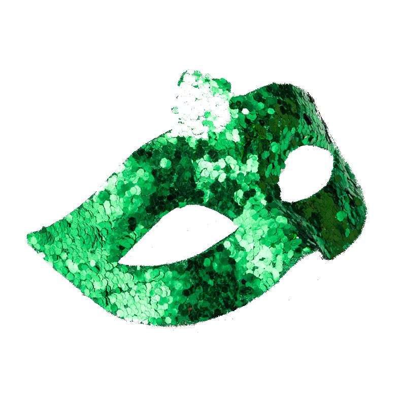 St. Patrick Kerstbal Carnaval Gouden Plastic Make-upmaskers