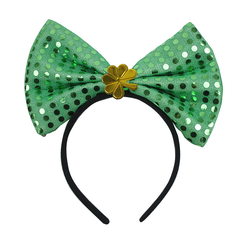 St. Patrick Day Bow -hoofdband