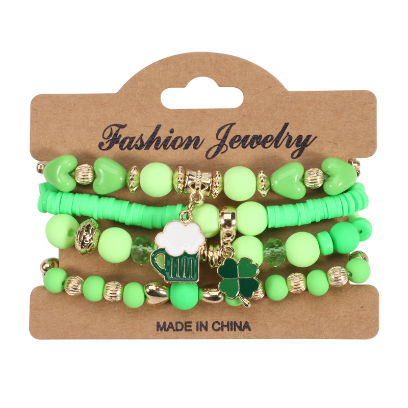 St Patrick's Day armbanden charme kralen