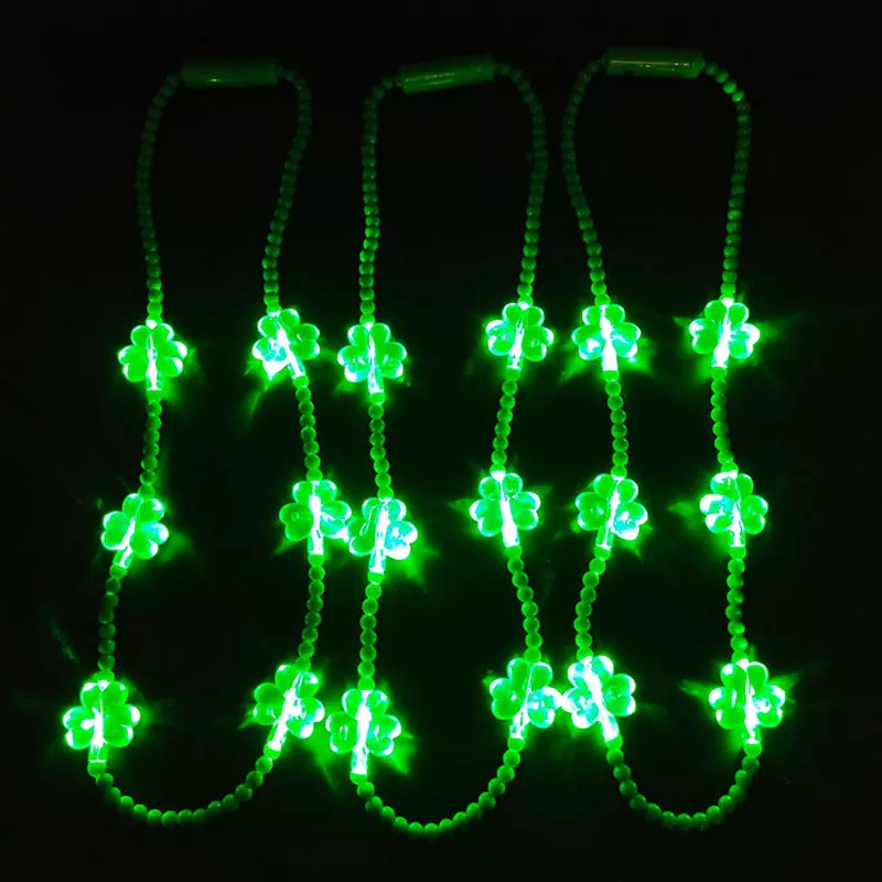 St Patrick's Day LED Shamrock ketting